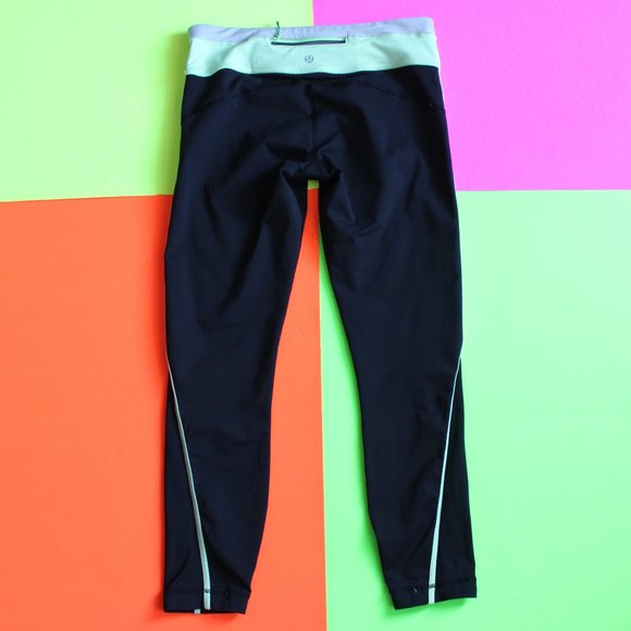 LULULEMON Yoga Leggings Size 8 Neon Green - Picture 4 of 12